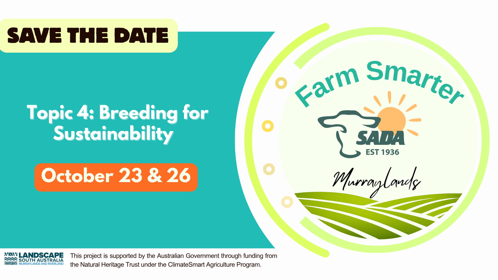 Farm Smarter Topic 4 - Breeding for Sustainability (Workshop 1) Friday 23 October