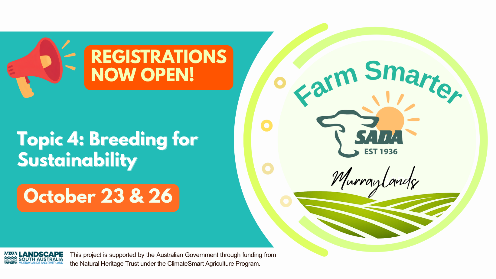 Farm Smarter Topic 4 - Breeding for Sustainability (Workshop 2) Monday October 26